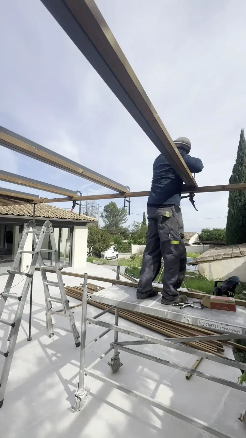 Pose sur chantier