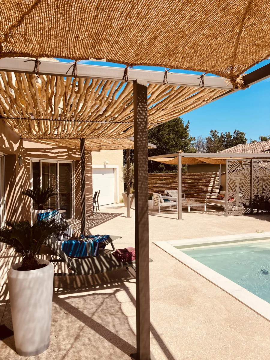 Dunken de Bali toiture pergola